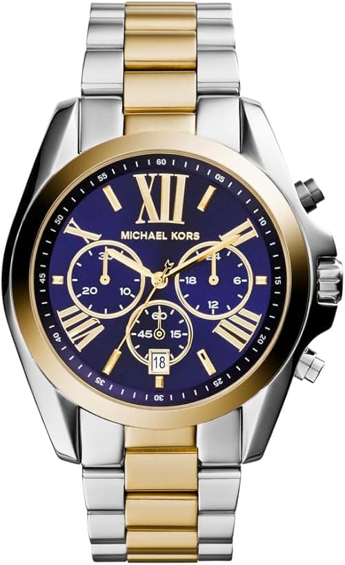 Michael Kors Bradshaw Women's Watch, Stainless Steel Chronograph Watch for Women with Steel or Leather Band on Amazon.ae - Price Tracker