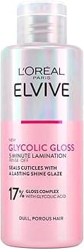 L'Oréal Paris Elvive 5 min Laminating Treatment for Dull and Porous Hair Silky Hair with Glycolic Acid Sulphate Free Glycolic Gloss 200ml on Amazon.ae - Price Tracker
