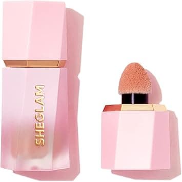 SHEGLAM Makeup - Color Bloom Liquid Blush Matte Finish - Long-wearing Waterproof Gel-Cream Blush with Sponge Tip Applicator (Hush Hush), 60.0 grams, 1.0 count, 1, on Amazon.ae - Price Tracker