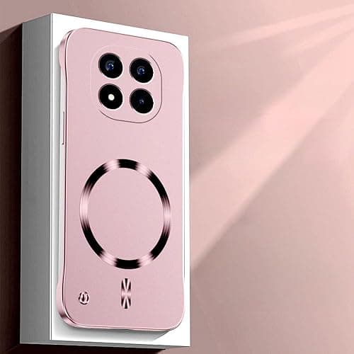For Xiaomi Redmi Note 15 5G Case,Camera Lens Protection,Ultra Slim,without Edges,Support Wireless Charging,Solid Color Magnetic Premium Shockproof Xiaomi Redmi Note 15 Cover,Pink on Amazon.ae - Price Tracker