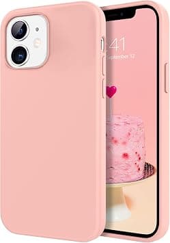 DOMAVER Case Compatible with iPhone 12 / iPhone 12 Pro Slim Smooth Liquid Silicone Soft Gel Rubber Microfiber Lining Cushion Protective Cover for iPhone 12/iPhone 12 Pro 5G 6.1 Inch (2020), Grapefruit on Amazon.ae - Price Tracker