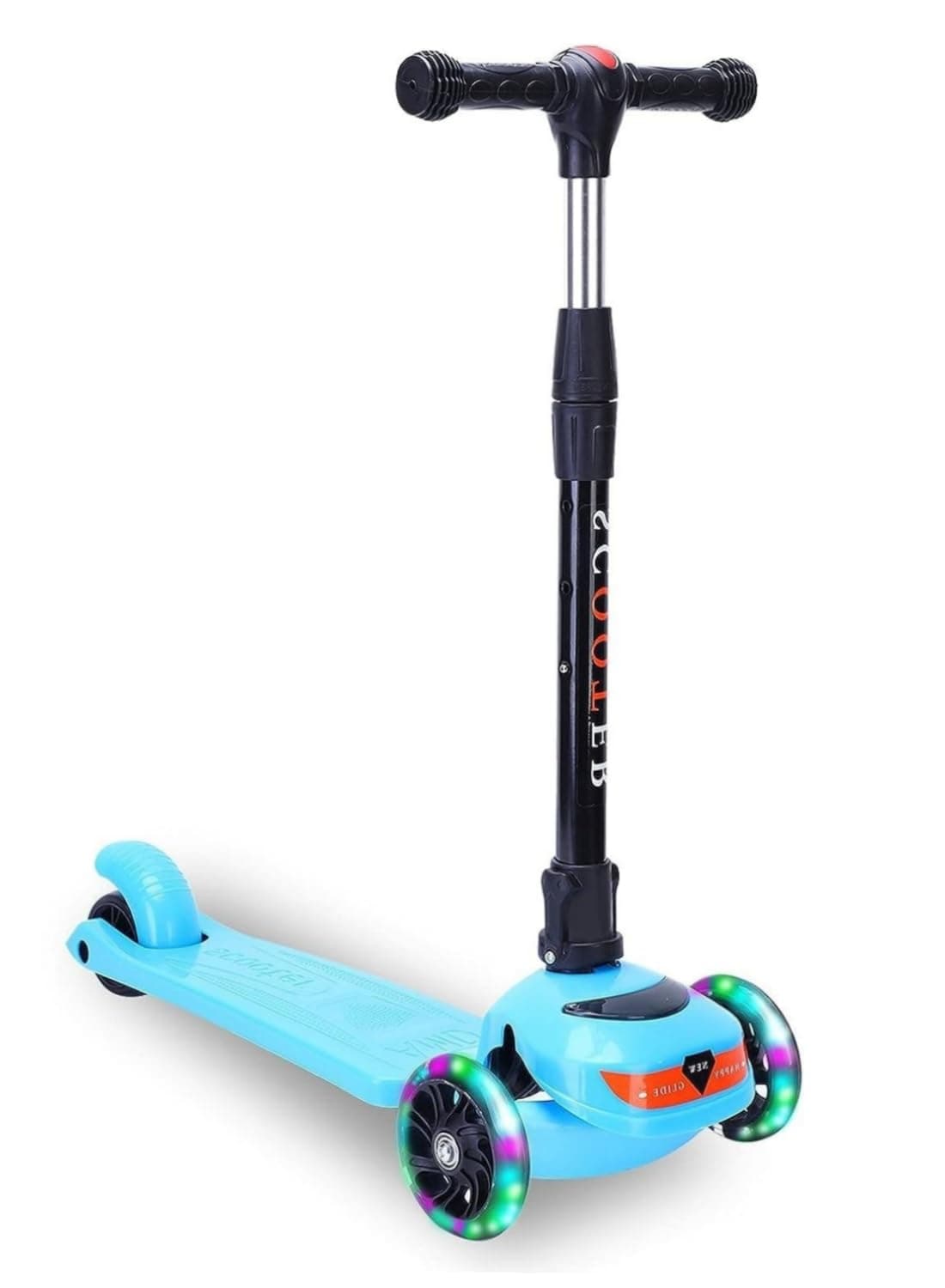 SKY TOUCH Kids Scooter, 3 Wheel Foldable Kick Scooter for Boys Girls Ages 3-14 Years, Adjustable Height, Lean to Steer, Non-Slip Deck, Lightweight Push Scooter for Children on Amazon.ae - Price Tracker