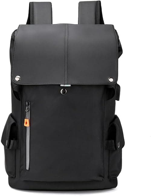 Laptop Backpack,Business Travel Laptop Rucksack with USB Charging Port,Waterproof Laptop Bag 15.6 inch,College Computer Backpack for School,Men,Women,Travel,Work,Business-Black on Amazon.ae - Price Tracker