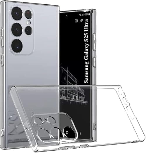 Zubitech Case Compatible for Samsung Galaxy S25 Ultra Clear Case Soft Flexible Silicone TPU Shockproof Transparent Rubber Back Cover for Samsung Galaxy S25 Ultra on Amazon.ae - Price Tracker