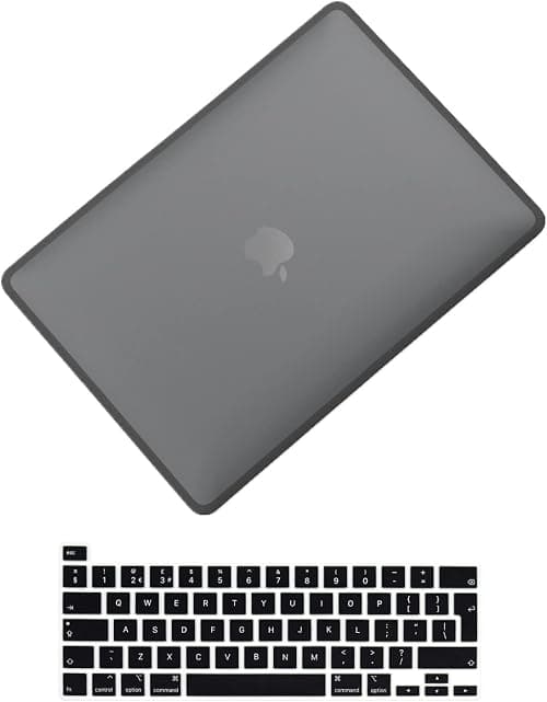 Se7enline compatible with MacBook Pro 13 Case TPU+PC Hard Shell Cover for MacBook Pro 13-inch Model M1/M2 A2338/A2251/A2289 with Touch Bar with Keyboard Protective Skin (UAE Layout),Black&Black على Amazon.ae - متتبع الأسعار