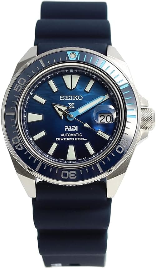 Seiko Prospex Automatic Diver SRPJ93K1 Samurai Great Blue PADI Special Edition Men's Watch with PADI Box on Amazon.ae - Price Tracker