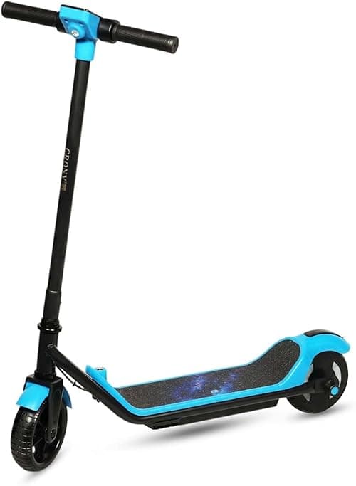 CRONY HL-B1 Kids Electric Scooter, Lightweight Foldable Kick Scooter, 10-14KM/H Speed, 5-8KM Range, LED Big Display, Footwell Light, Bluetooth Speaker, Rechargeable Battery, Anti-Slip Deck, Blue on Amazon.ae - Price Tracker