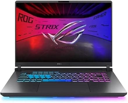 ASUS ROG Strix G16 16" 165Hz WUXGA (1920x1200) IPS Laptop 2025 New | Intel i7-14650HX 16-Core | NVIDIA GeForce RTX 5060 | Four-Zone RGB Backlit Keyboard | Wi-Fi 7 | 32GB DDR5 2TB SSD | Win11 Home on Amazon.ae - Price Tracker