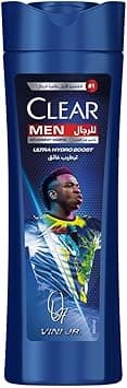 Clear Men anti-dandruff shampoo, ultra hydro boost, Vini Jr. edition, 100% dandruff-free hair & nourished scalp, 400 ml on Amazon.ae - Price Tracker
