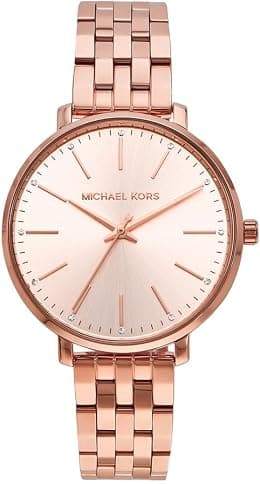 Michael Kors MK4595 - Pyper Three-Hand Stainless Steel Watch, Two-Tone Gold/Silver, One Size, MK4595 - Pyper Three-Hand Stainless Steel Watch - متتبع أسعار Amazon.sa