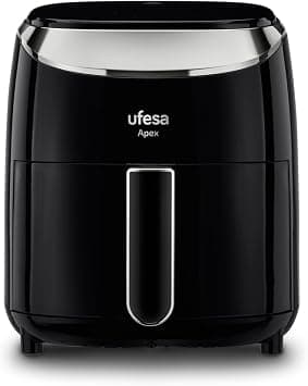 UFESA 3.5L Oil Free Air Fryer, Digital Touch Control, 8 Programmes, 1200W, Adjustable Temperature 80ºC - 200ºC, BPA and PFOA Free, Anti-Stick Tray and Pan, Easy to clean 2, Year Warranty-Apex on Amazon - Best Deal Finder