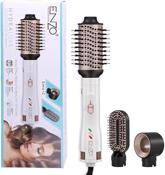 ENZO EN-740 Blow Dryer, Curler, and Straightener, 1200W, Adjustable Heat & Speed Settings, Ceramic Coated Barrel-Intl Version on Amazon.ae - Price Tracker