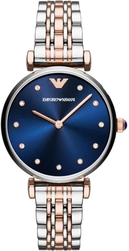Emporio Armani Women's Quartz Watch, Analog Display and Stainless Steel Strap AR11092, Silver on Amazon.ae - Price Tracker
