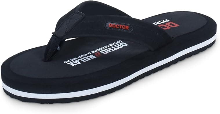 DOCTOR EXTRA SOFT Slipper for Men's || Diabetic & Comfortable || Skid Resistant || Lightweight || Comfortable Footbed || Memory Foam Bounce Back Technology || Flip-Flop & Sliders for Men D-32 on Amazon.ae - Price Tracker