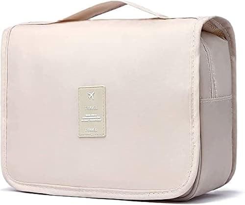 eWINNER Multifunctional Portable Travel Storage Bag Cosmetic Organizer Cloth Underwear towel Toiletry Bag Women men Suitcase Makeup Organizer Wash Hanging Storage Bag (Fashion Beige) on Amazon - Best Deal Finder