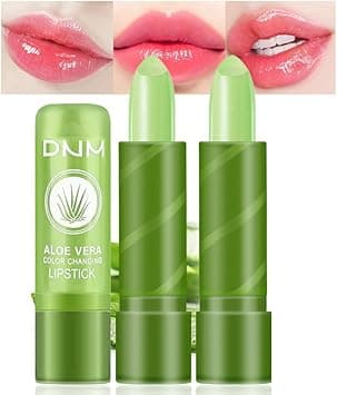 BINGBRUSH 2 Pcs Aloe Vera Color Changing Lipstick Queen,Long Lasting Lip Care Nutritious Plumper Lip Balm Moisturizer Magic PH Temperature Color Change Lip Gloss Makeup Set for Women on Amazon.ae - Price Tracker