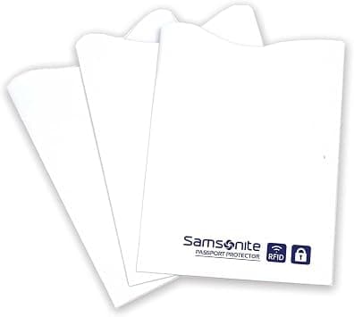 Samsonite 3-Pack Credit Card RFID Sleeves, White, One Size, White, One Size, 3-pack Credit Card Rfid Sleeves - Amazon.sa Price Tracker