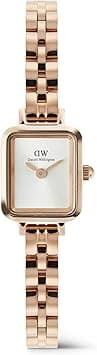 Daniel Wellington Quadro Mini Women’s Watch - 15.4x18.2mm Case, Japanese Quartz Movement, 316L Stainless Steel Strap, Water Resistant, Small Wrist Watch for Women, ROSE_GOLD, 15.4X18.2MM on Amazon.ae - Price Tracker