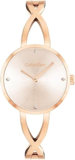 CALVIN KLEIN WOMEN'S IONIC PLATED THIN GOLD STEEL BRACELET WATCH - 25100059 - Amazon.sa Price Tracker