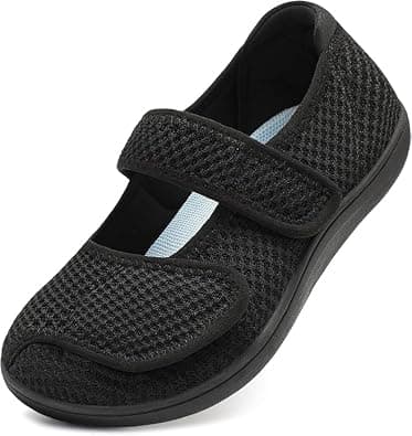 L-RUN Women Barefoot Walking Shoes Wide Adjustable Flats Mary Jane Shoes Casual Shoe Breathable Non-Slip Sneakers Indoor Outdoor on Amazon.ae - Price Tracker