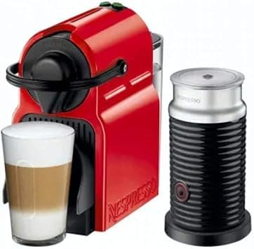 Nespresso Inissia Coffee Machine with Milk Frother (Red,1200 W) on Amazon.ae - Price Tracker