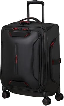 Samsonite Ecodiver Suitcase Cabin Size 55 cm / 20 inch, 4 Spinner Wheels, 100% Recycled Pet, Black|ID Tag|Front Pocket Compartment|TSA Lock|Water Resistant Material - 3 Years International Warranty on Amazon.ae - Price Tracker