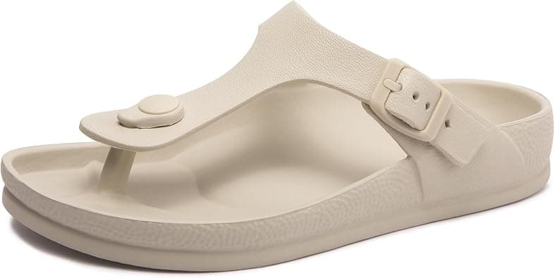 FUNKYMONKEY Women's Comfort Slides Double Buckle Adjustable EVA Flat Sandals on Amazon.ae - Price Tracker