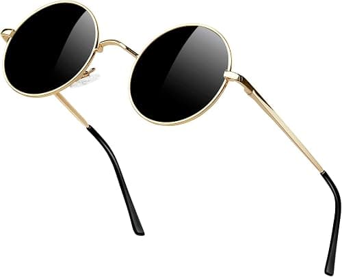 KANASTAL Hippie Round Polarized Sunglasses Women Men Small Circle Glasses على أمازون - دليلك لأفضل العروض