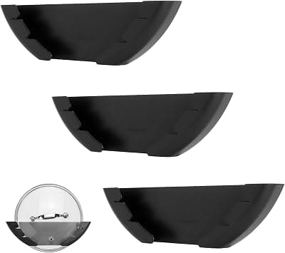 Pack of 3 Pot Lid Holder Wall - Self-Adhesive, Black, Suitable for Large Pan Lids from 15-32 cm - Robust Pot Lid Organiser for Cabinet Door and Wall Installation, Space Saving on Amazon.ae - Price Tracker