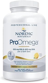 Nordic Naturals Pro - Proomega, Promotes Brain And Heart Health, And Supports Healthy Eyes - Lemon Flavored 180 Soft Gels on Amazon.ae - Price Tracker