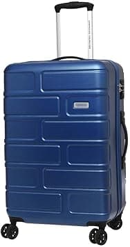 American Tourister Bricklane Suitcase, Cabin Size 55 cm / 20 inch, 4 Spinner Wheels, Hard Top, Polycarbonate, Oxford Blue|TSA Lock|Inner Mesh Zippered Pocket - 3 Years International Warranty on Amazon.ae - Price Tracker