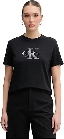 Calvin Klein Womens HERO SS CLASSIC MONOLOGO CN TEE T-Shirts on Amazon.ae - Price Tracker
