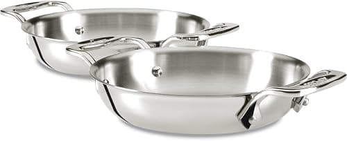 All-Clad E849B264 Stainless Steel Gratins, Silver, Set of Two on Amazon.ae - Price Tracker