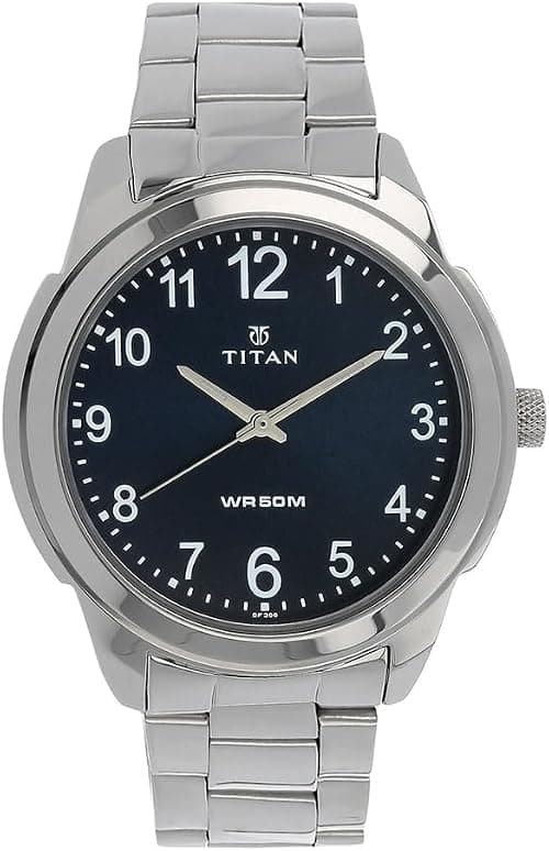 Titan Neo Blue Dial, Silver Metal Strap Analog Round Watch for Men's on Amazon.ae - Price Tracker
