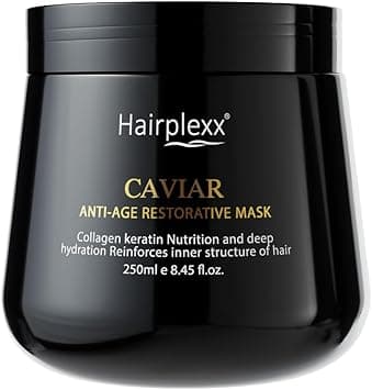 HAIRPLEXX CAVIAR Anti-Age Restorative Treatment Professional Mask, 250ml, Hair Conditioning Mask, Nourishes and Restores Hair, Everyday Use on Amazon.ae - Price Tracker