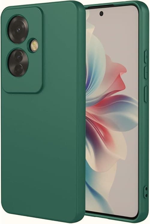 EMODIL Case for Oppo Reno 11F / F25 Pro Green Slim Fit Soft Back TPU Flexible Silicone Cover Matte (Green) على Amazon.ae - متتبع الأسعار