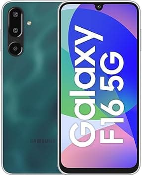 Samsung Galaxy F16 5G (Glam Green, 4GB RAM, 128GB Storage) | Dual SIM | MediaTek Dimensity 6300 | 50MP Triple Camera | 5000mAh Battery | sAMOLED FHD+ Display | 6 Years of Security Updates -India on Amazon.ae - Price Tracker