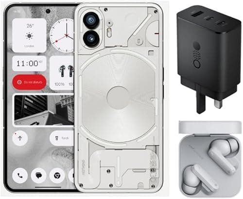 Nothing Phone (2) 12+512 White+Bundle Offer CMF Buds + CMF 65w Adapter on Amazon.ae - Price Tracker