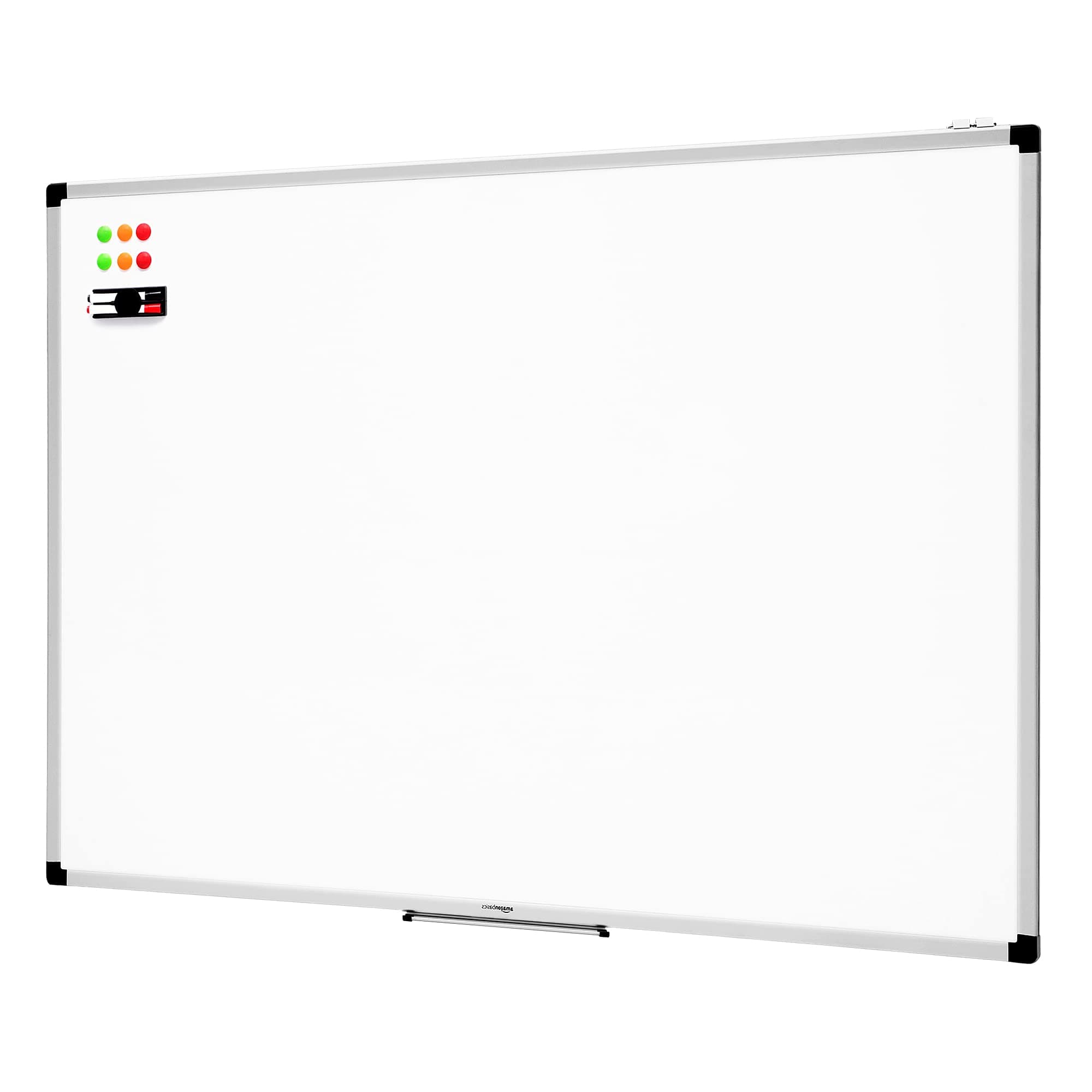 Amazon Basics Whiteboard Drywipe Magnetic with Pen Tray and Aluminium Trim, 120 cm x 90 cm (WxH) on Amazon.ae - Price Tracker