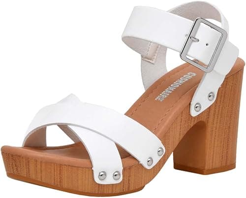 Dunes Women's Sayer Faux Wood Sandal +Comfort Foam & LiteSole Technology on Amazon.ae - Price Tracker