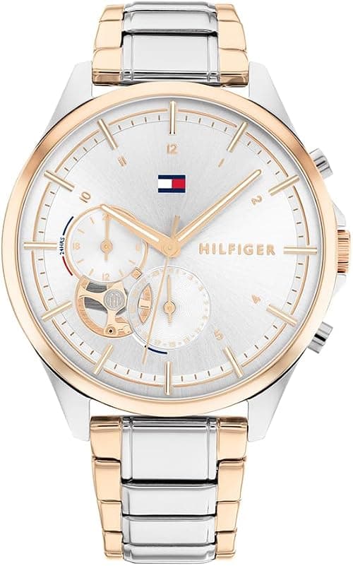 Tommy Hilfiger Analogue Multifunction Quartz Watch for Women with Stainless Steel Bracelet on Amazon - Best Deal Finder