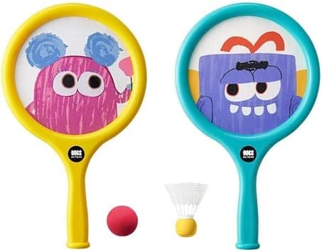 Babycare Kids Badminton Racket Set – 4 Pcs, Lightweight Rackets with Foam Balls for Kids Play على Amazon.ae - متتبع الأسعار