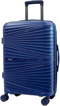 Senator Hard case luggage for Unisex PP Lightweight 4 Double Wheeled Suitcase with Combination Lock KH1005 (Checked Luggage 24-Inch, Navy Blue) on Amazon - Best Deal Finder