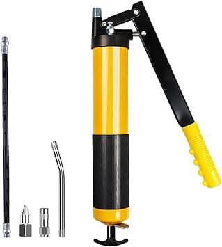 ELEPHANTBOAT® Serplex Heavy Duty Grease Gun Kit, 500cc Pistol Grip Lubrication Tool with Resin Flex Hose, Rigid Extension Pipe, Coupler & Sharp Nozzle for Automotive, Machinery, Maintenance, on Amazon.ae - Price Tracker