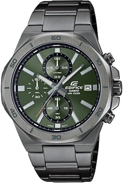 Casio Men's Chronograph Quartz Watch with Stainless Steel Strap EFV-640DC-3AVUEF, Grey, bracelet on Amazon.ae - Price Tracker