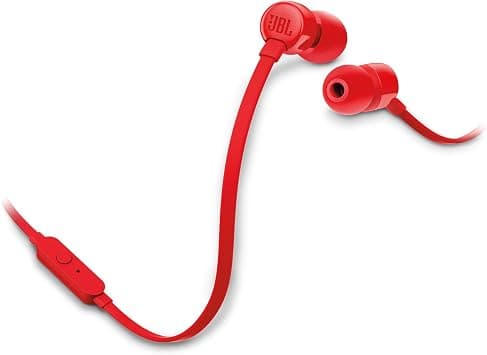 JBL Tune 110 JBLT110RED Wired In-Ear Headphones with Mic, Red على Amazon.ae - متتبع الأسعار