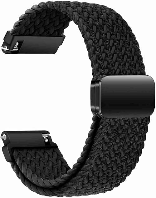 Elastic Watch Strap, 20mm/22mm Nylon Band, Magnetic Clasp, Quick Release Smartwatch Replacement Band, Adjustable Sports Bracelet on Amazon.ae - Price Tracker