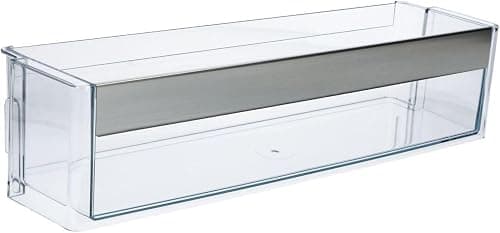 LPPP Door Compartment Compatible with Siemens 00705195 Fridge Door Shelf | Door Shelf for Bosch, Neff, Constructa, Balay, Transparent with Silver Trim, Plastic, 423 x 115 x 98 mm on Amazon.ae - Price Tracker