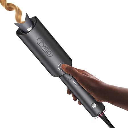 TYMO Automatic Rotating Curling Iron - TYMO CURLPRO Beach Waves Curling Wand, Portable Hair Curler, 500 Million Ionic, Dual Voltage & Lightweight for Travel, Ceramic Coating, Metallic Gray, 25mm on Amazon.ae - Price Tracker