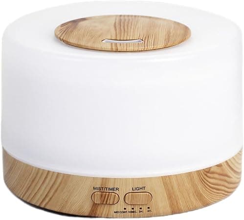 SKY-TOUCH Essential Oil Aroma Diffuser 700ml, Upgraded Aromatherapy Diffuser with 4 Timer and 7 Color Lights, Cool Mist Humidifier with Auto Shut-off Function, Diffuser for Home Bedroom Office on Amazon.ae - Price Tracker